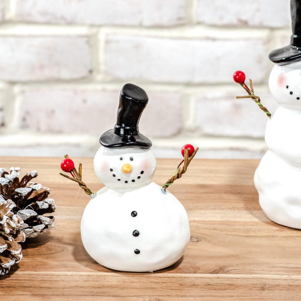 5.5″ CERAMIC SNOWMAN