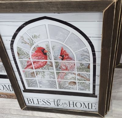 LARGE CARDINAL WINDOW
