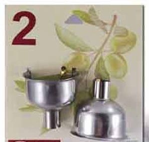 SET OF 2 SM STAINLESS FUNNELS