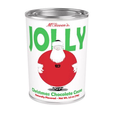 Big Jolly Santa Chocolate Cocoa 2.5oz Oval Tin