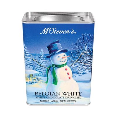 White Christmas Snowman Belgian White Hot Chocolat