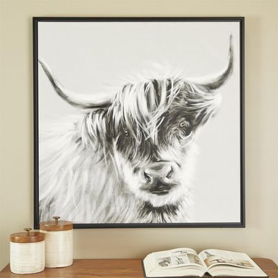 FRAMED CANVAS BULL