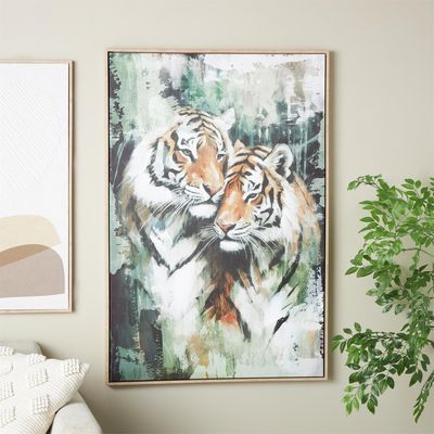 TIGER SHADED FRAMED WALL ART
