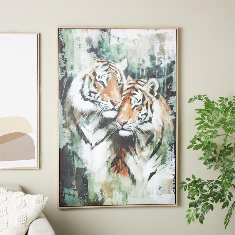 TIGER SHADED FRAMED WALL ART