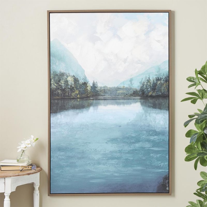 BLUE LAKE CANVAS WALL ART