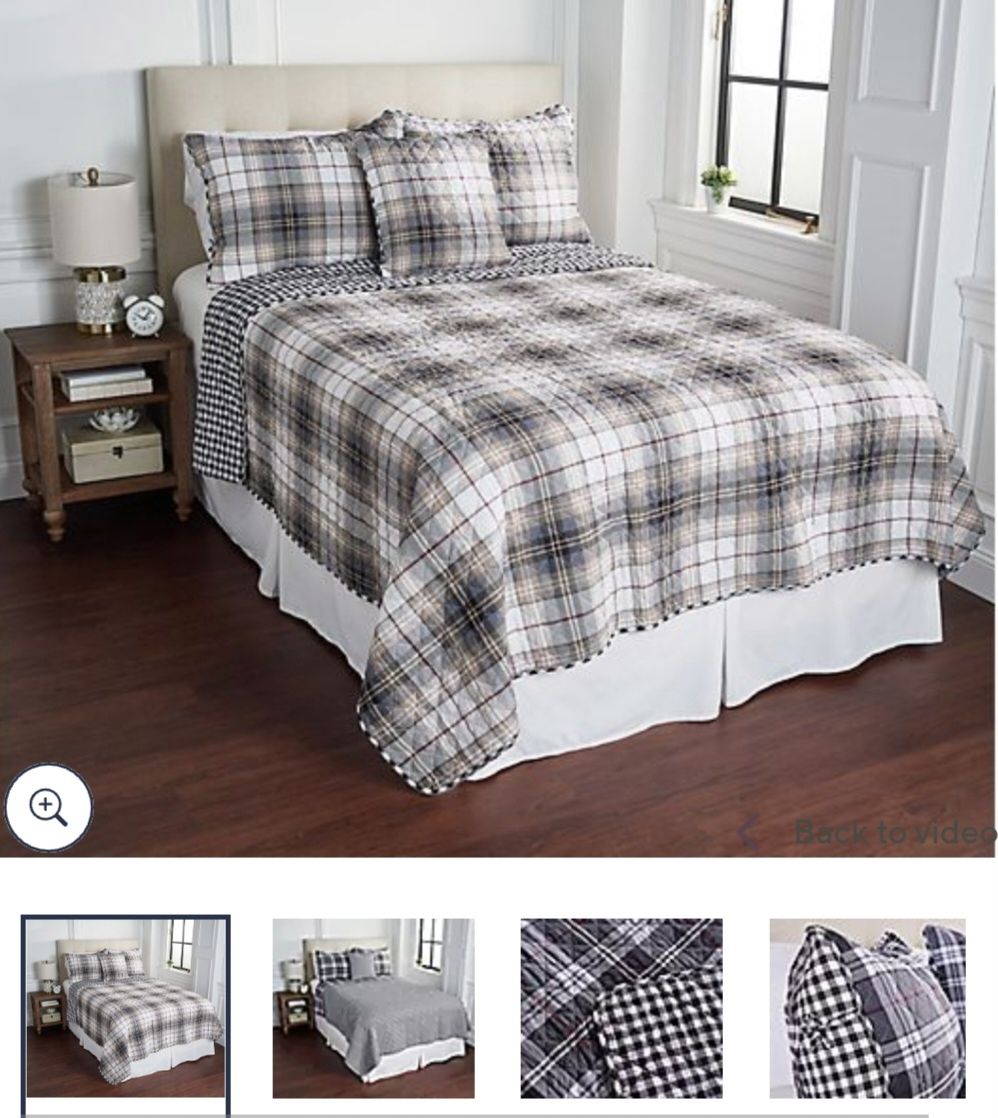 HOME REFLECTIONS QUILT SET WITH PILLOW, COLOR: NATURAL, Size: KING