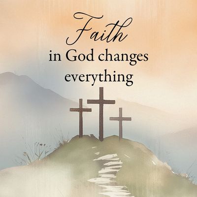 &quot;Faith In God&quot; Square House Coaster