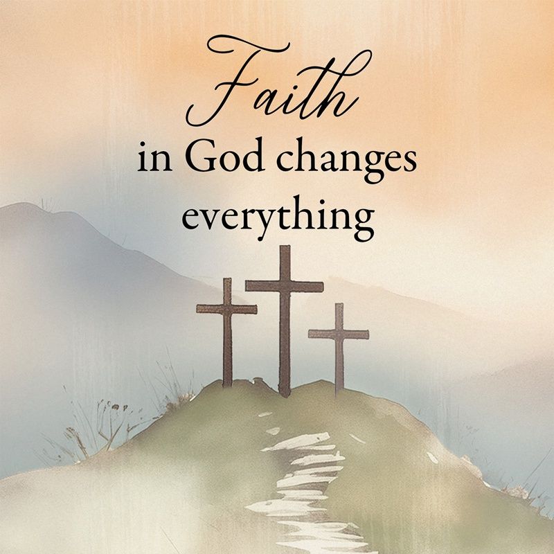 &quot;Faith In God&quot; Square House Coaster