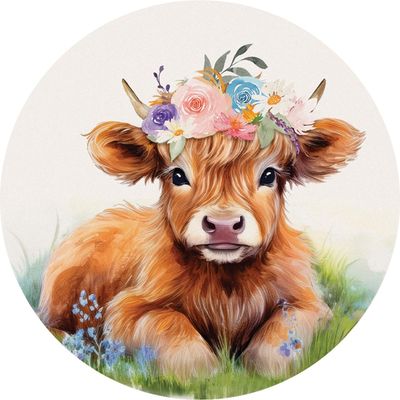 &quot;Baby Highland&quot; Car Coaster