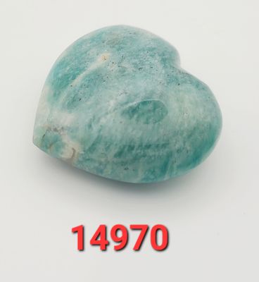 44 GRAM AMAZONITE HEART