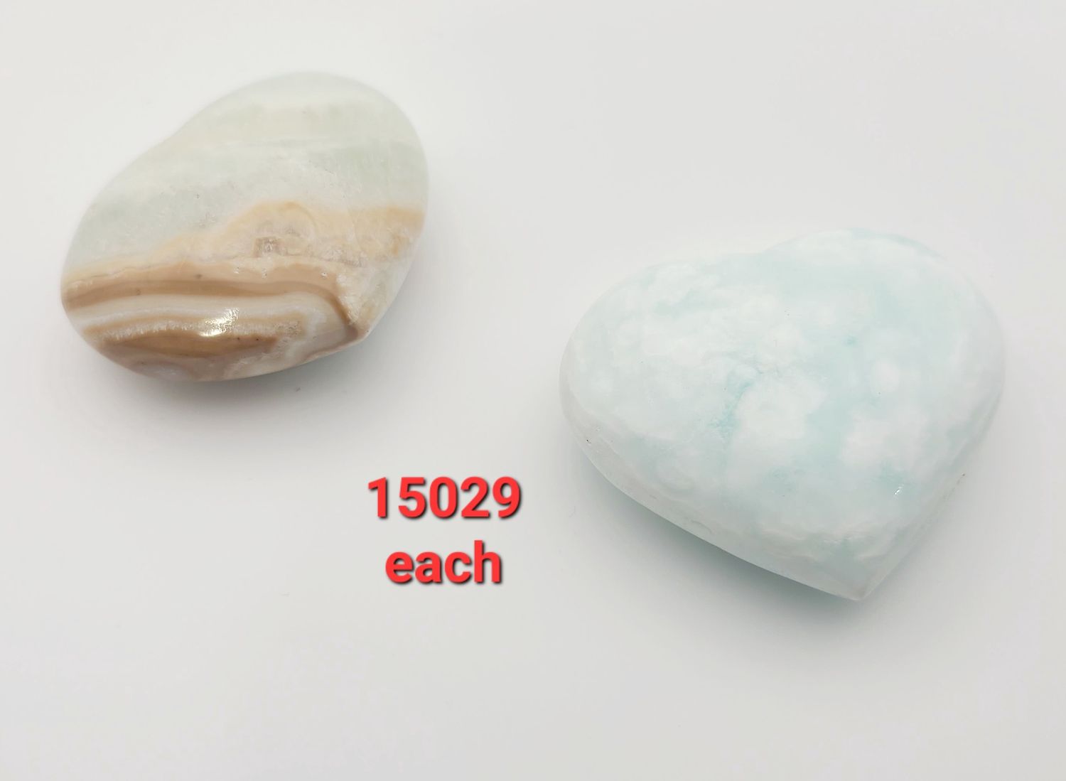 SM CARIBBEAN CALCITE HEART
