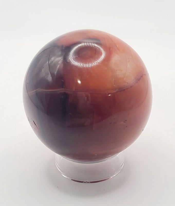 226 GRAM CARNELIAN SPHERE W/ STAND