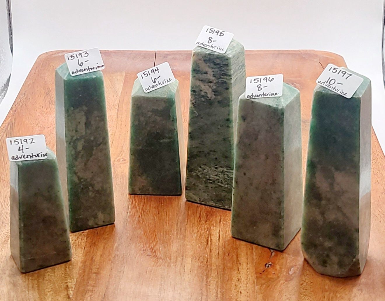GREEN ADVENTURINE TOWER, Size: 15192 78 GRAMS