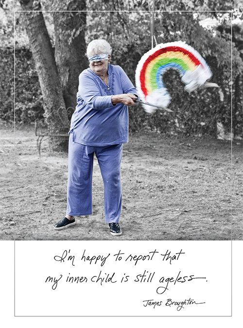 GRANDMAS PINATA PARTY GREETING CARD