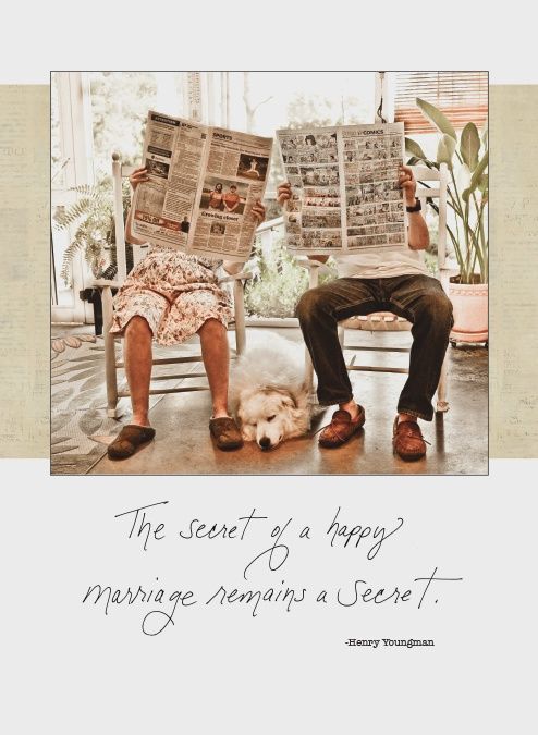 Secret of A Happy Marriage Remains A Secret