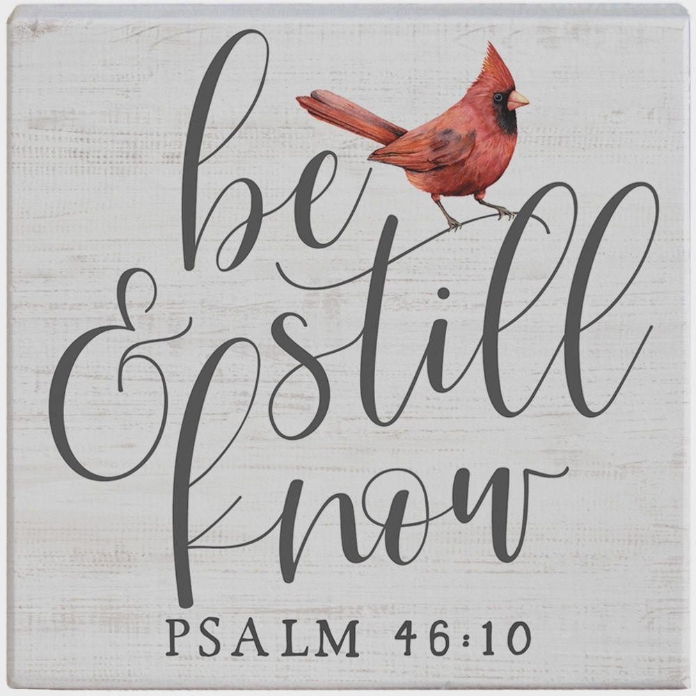 Be Still Cardinal - Gift-A-Block