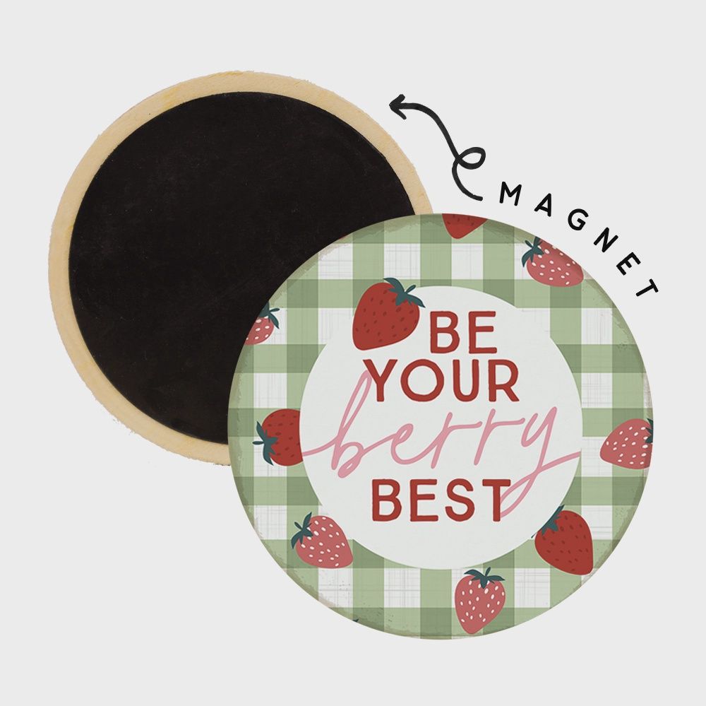 Strawberry Best - Round Magnet