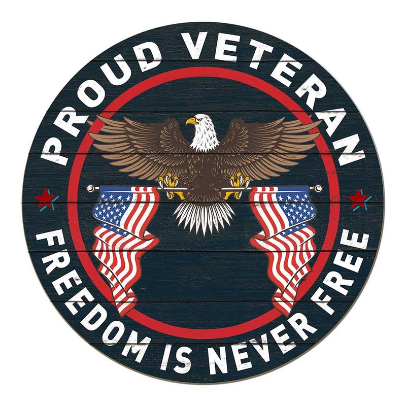 20&quot; VETERAN FULL COLOR CIRCLE SIGN