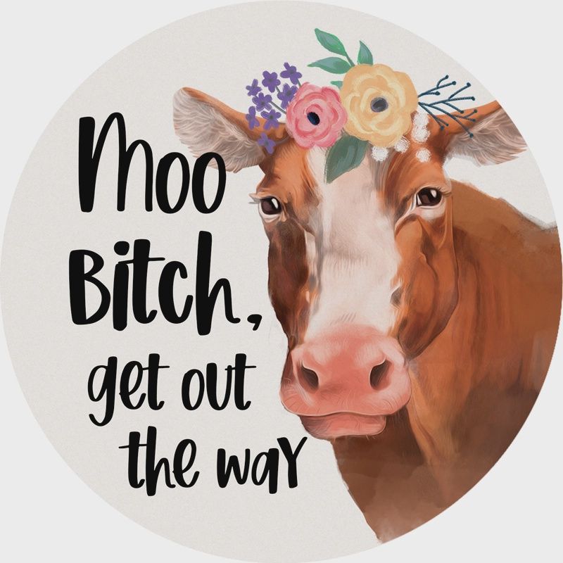 &quot;Get Out the Way&quot; Round Car Coaster