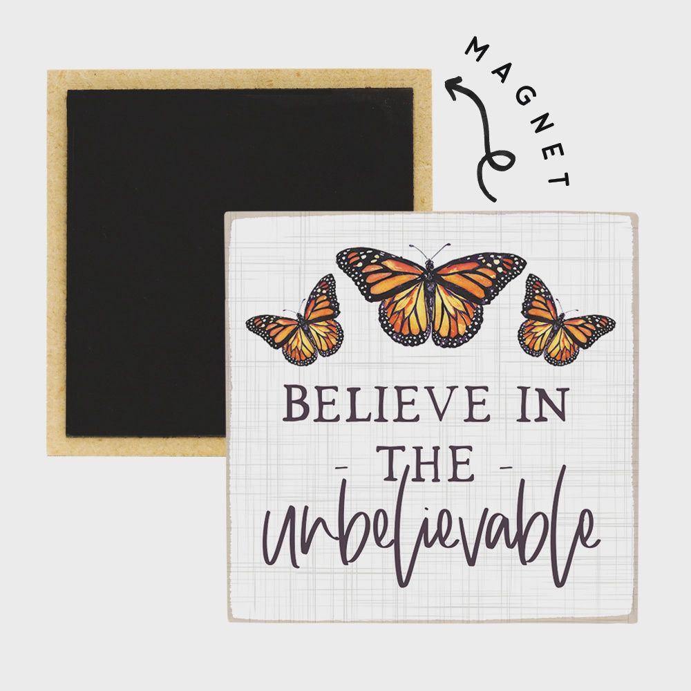 Unbelievable Butterfly - Square Magnet