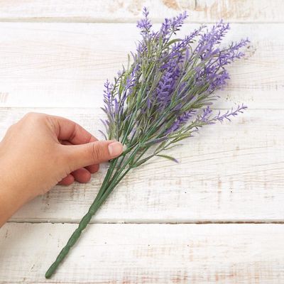 14" Artificial Lavender Floral Spray