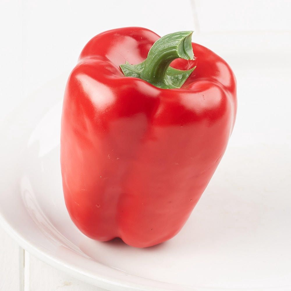 3&quot; X 2-3/4&quot; Dia.- Artificial Bell Pepper, Colour: RED