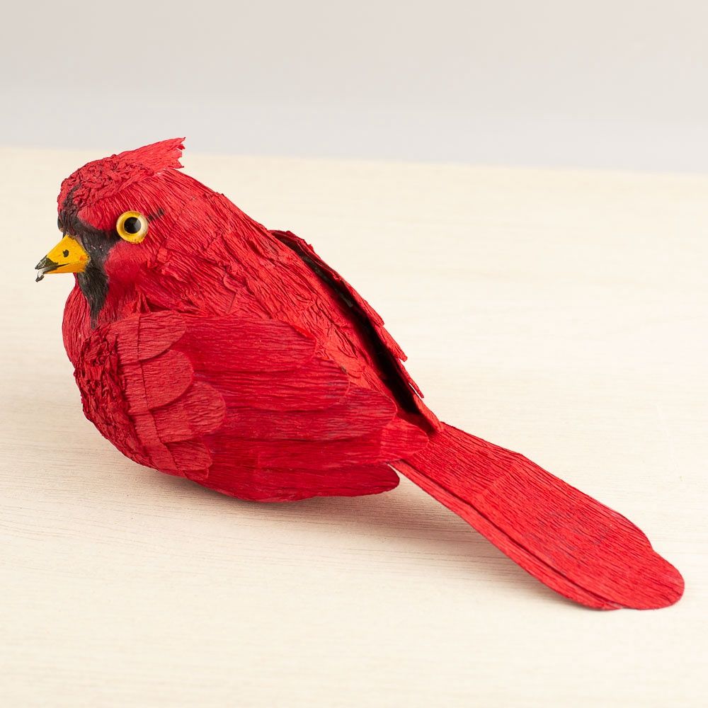 8&quot; Artificial Red Cardinal Bird