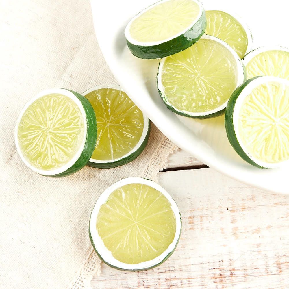 Artificial Citrus Lime Fruit Slices (Pack of 8)