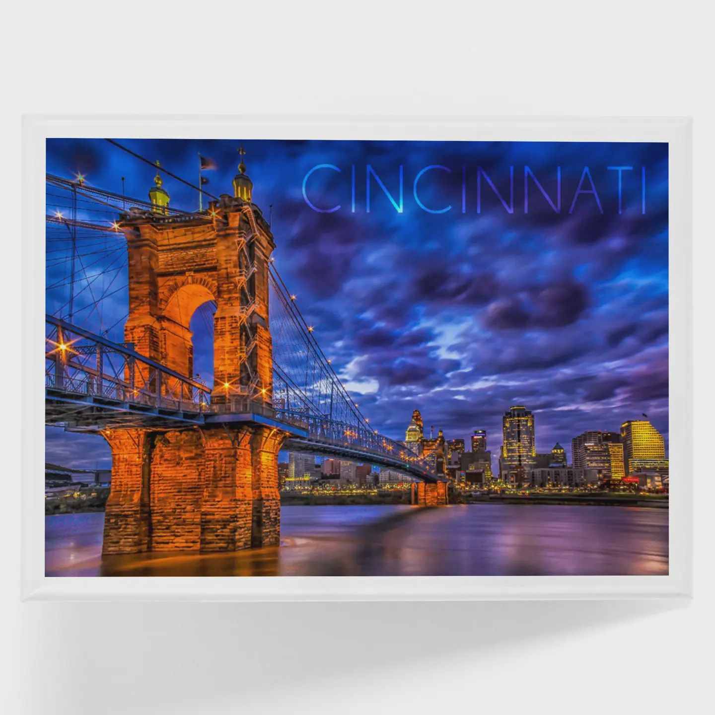 Magnet Cincinnati, Ohio, Suspension Bridge Night
