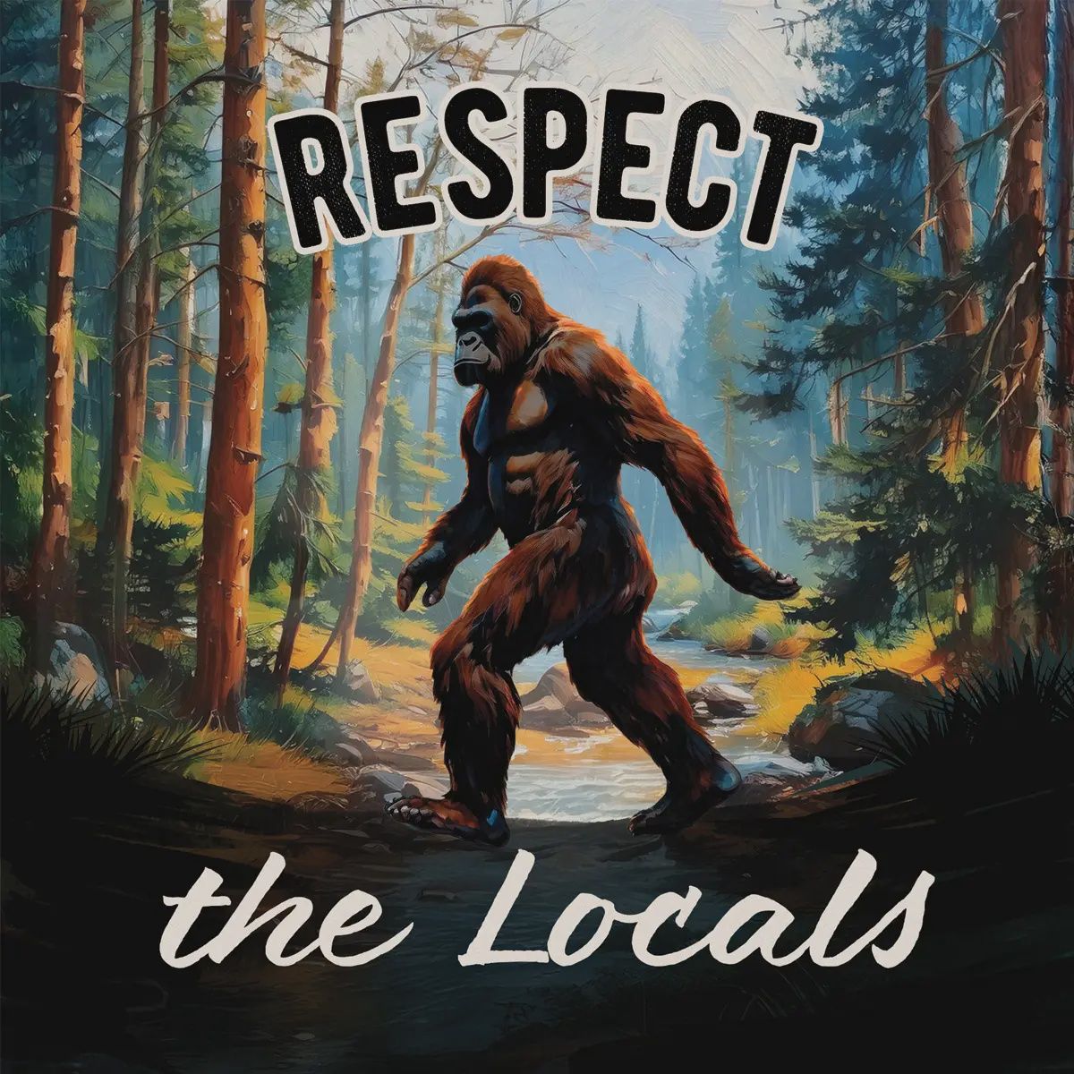 &quot;Bigfoot&quot; Square House Coaster