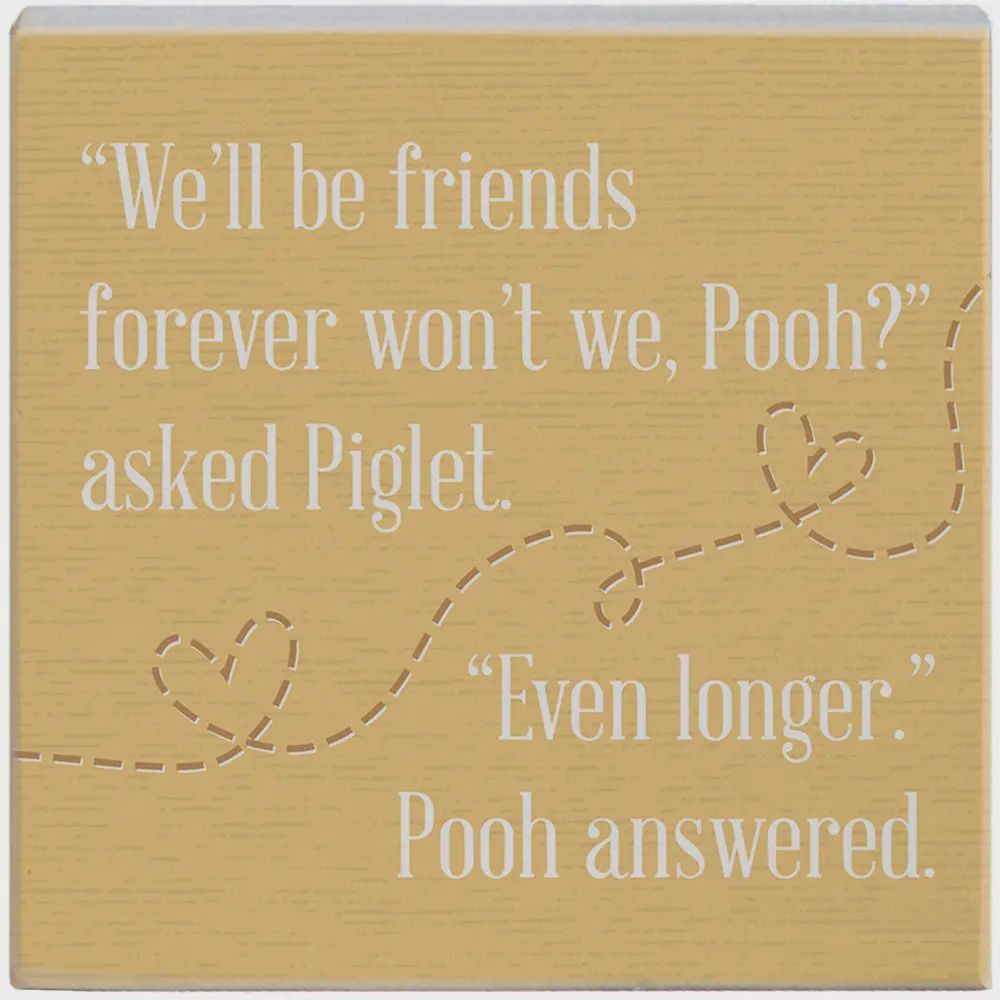 Friends Forever Pooh - Small Talk Square