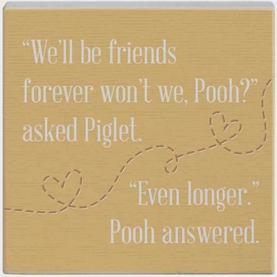 Friends Forever Pooh - Small Talk Square