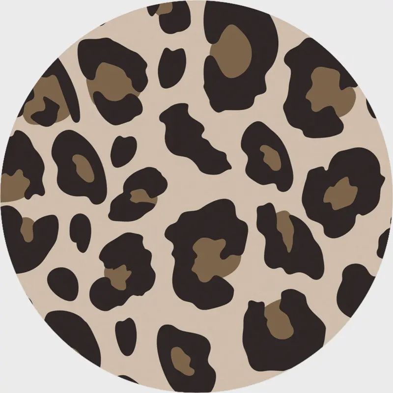 &quot;Leopard&quot; Round Car Coaster
