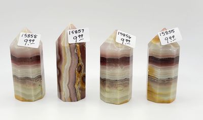 STRAWBERRY BANDED AGATE POINT