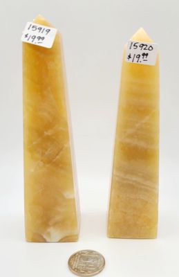 ORANGE CALCITE TOWER