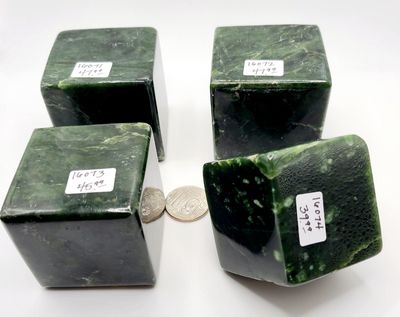 LARGE NEPHRITE JADE CUBE