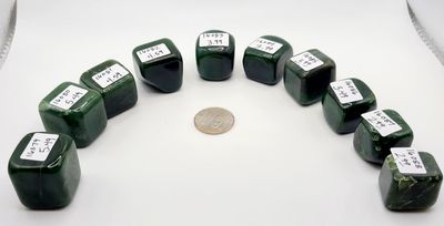 SMALL NEPHRITE JADE CUBE