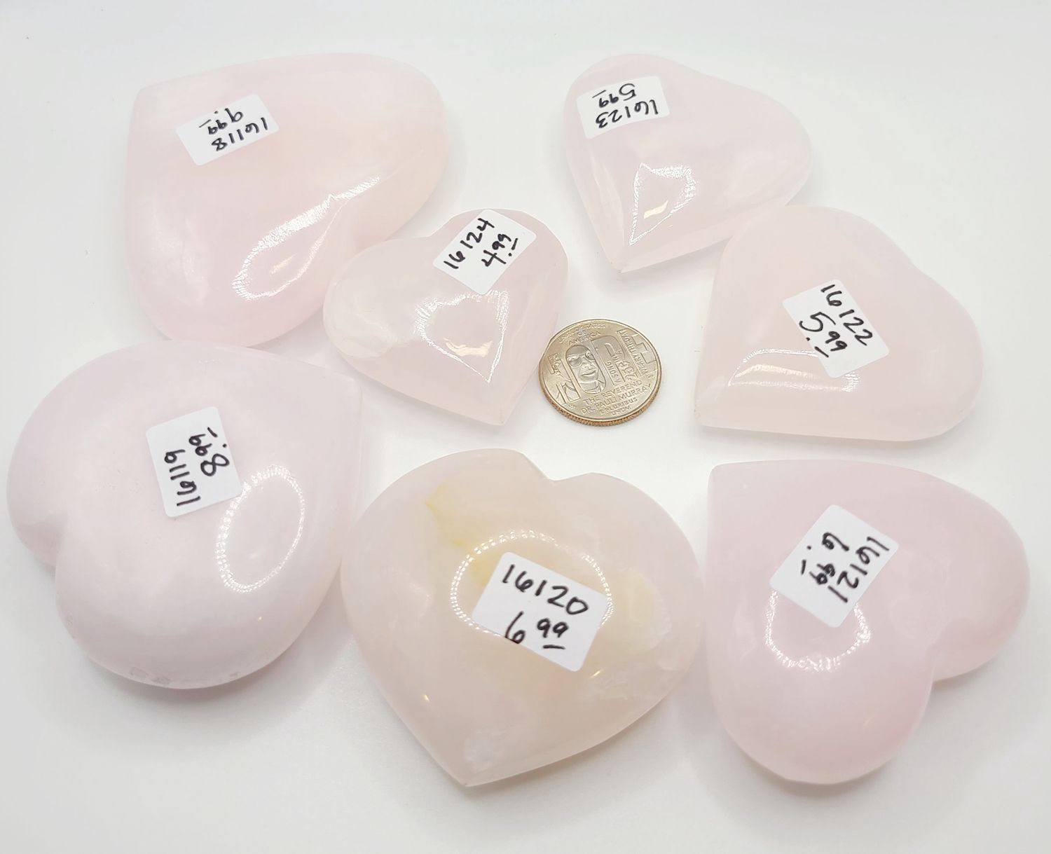 PINK MANGANO CALCITE HEART, WEIGHT: 180 GRAMS