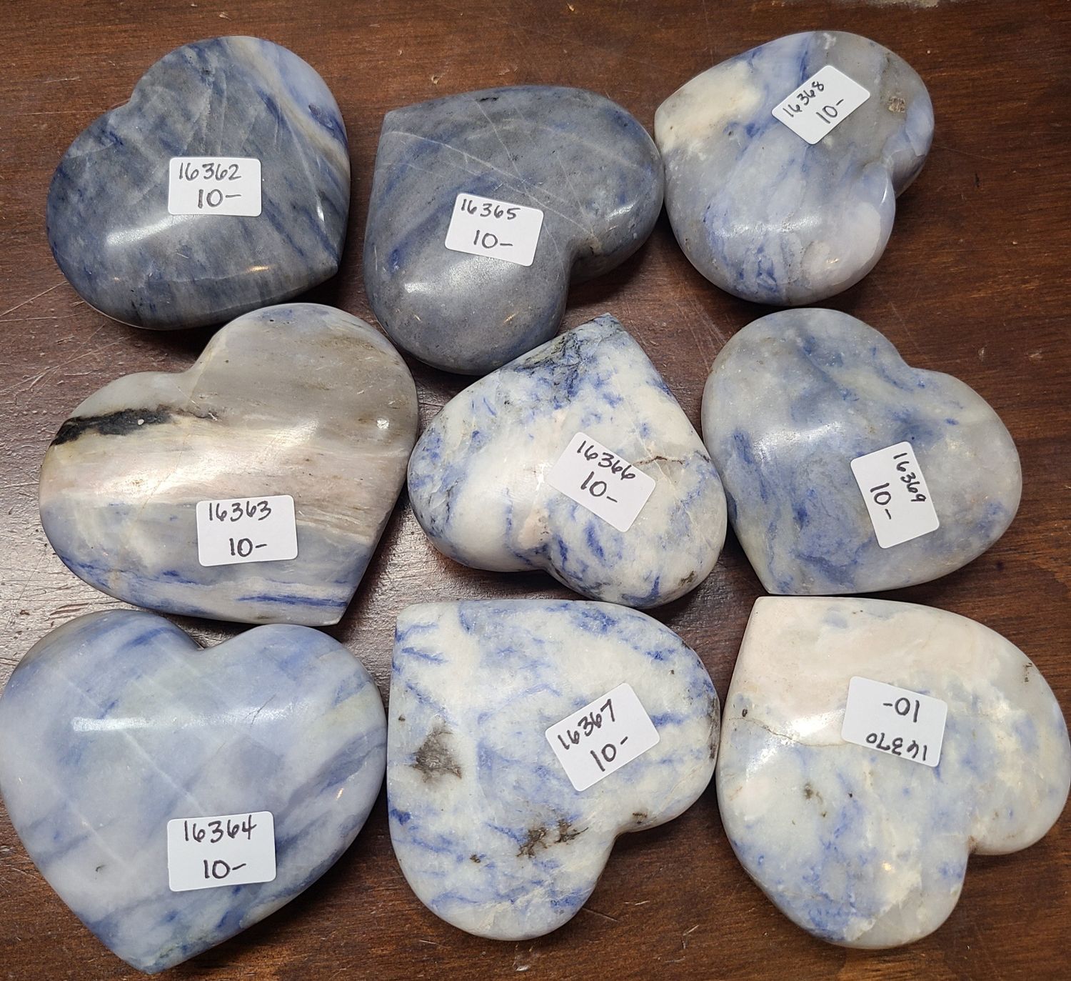 BLUE AFGHANITE HEART, WEIGHT: 181 GRAMS