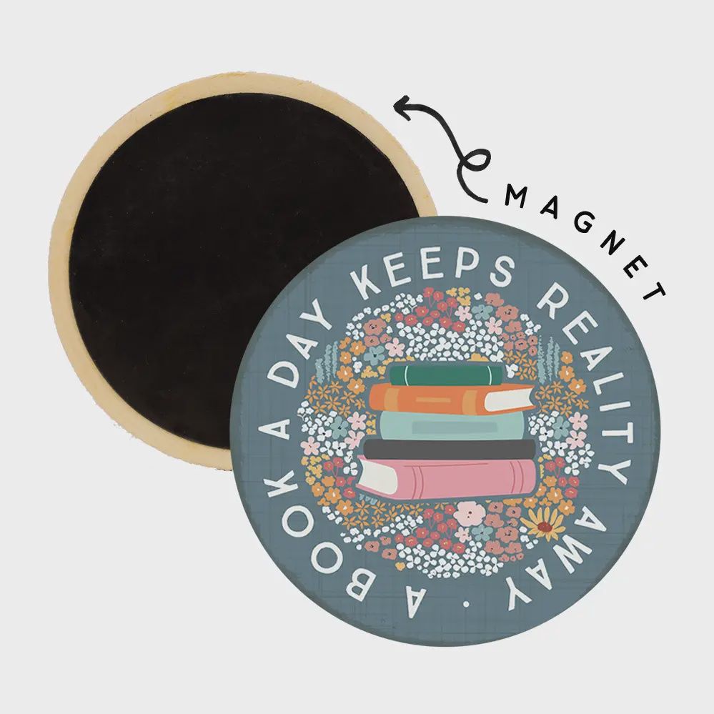 A Book A Day - Round Magnet