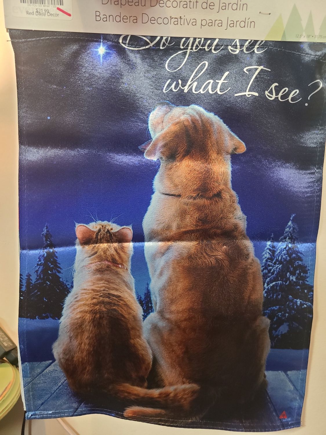 DO YOU SEE WHAT I SEE GARDEN FLAG