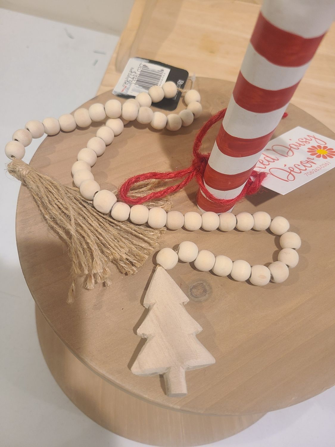 26.75&quot; BEADED TREE GARLAND