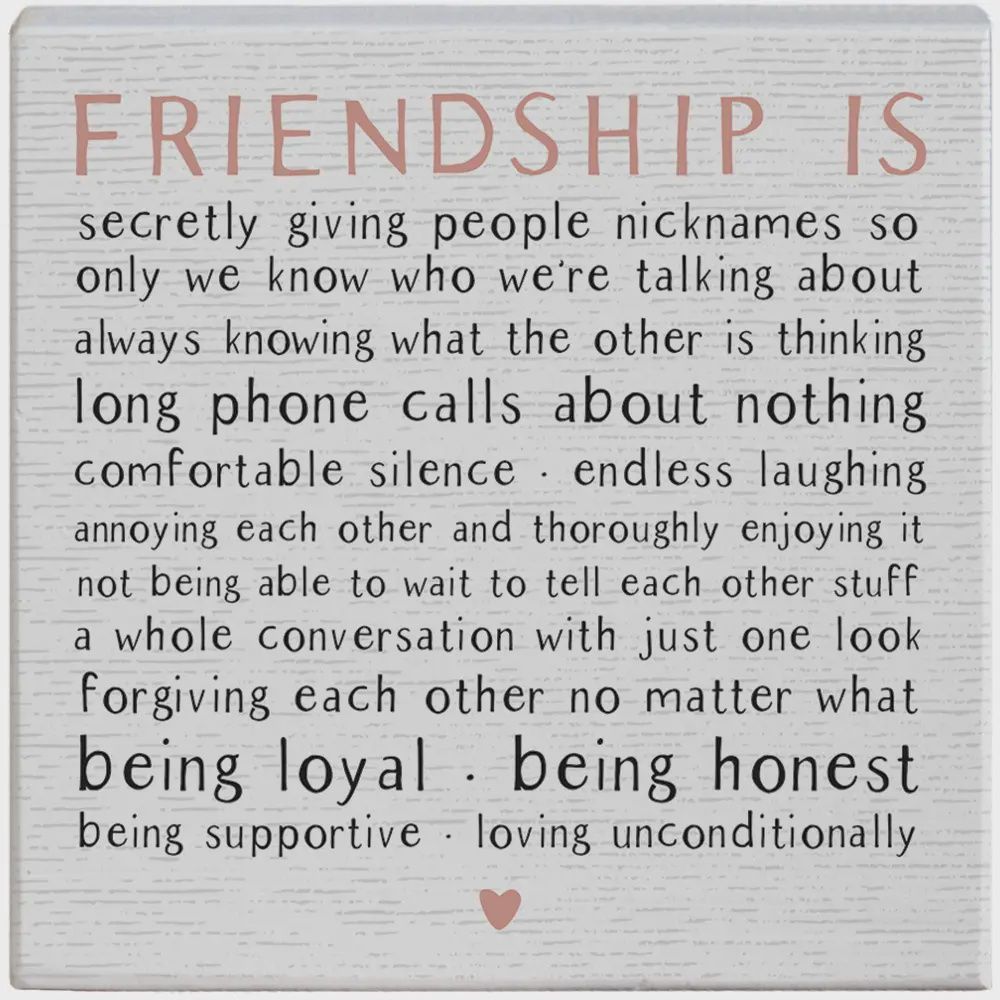 Friendship Is - Gift-A-Block