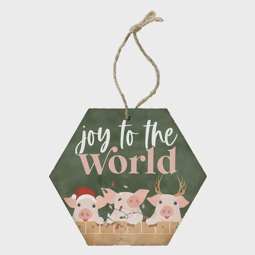 Joy World Pigs - Honeycomb Ornament