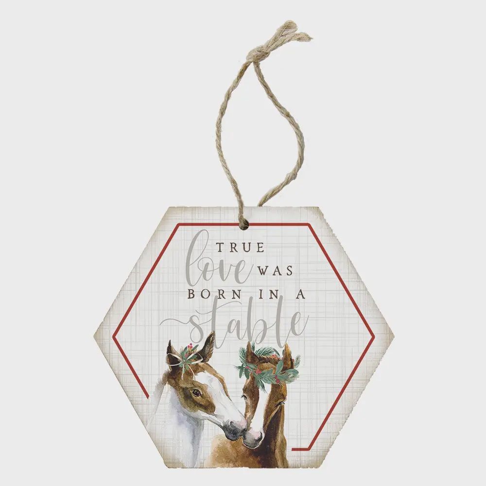 True Love Stable - Honeycomb Ornament