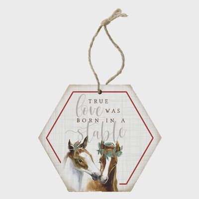 True Love Stable - Honeycomb Ornament