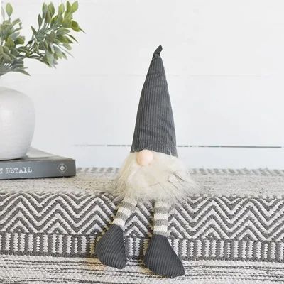 13"  SITTING GNOME, Colour: GRAY