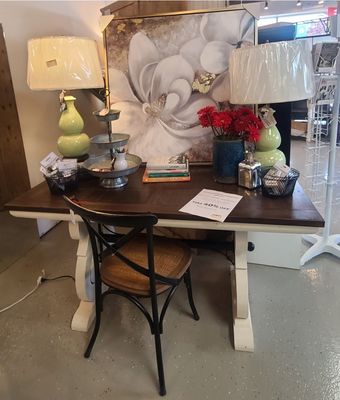 TYLER DESK W/IRON ACCENTS