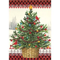 GARDEN FLAG WOODLAND TREE, Size: GARDEN