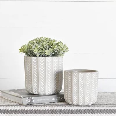 ARROW PATTERN PLANTER, Size: SM